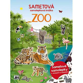 Sametová samolepková knížka/ Zoo