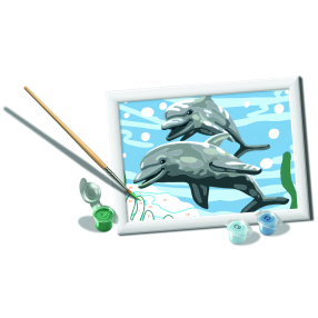 Malování podle čísel CreArt Veselí delfíni
