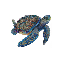                             Wooden puzzle Green Turtle A3                        