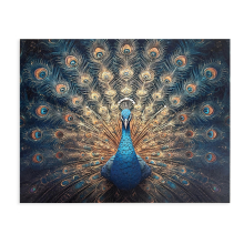                             Wooden puzzle Charming peacock A3                        
