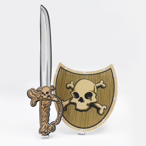 Pěnový meč a štít Pirát