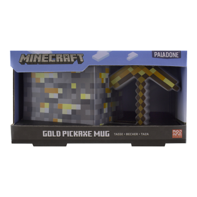 Hrnek Minecraft Pickkaxe zlatý