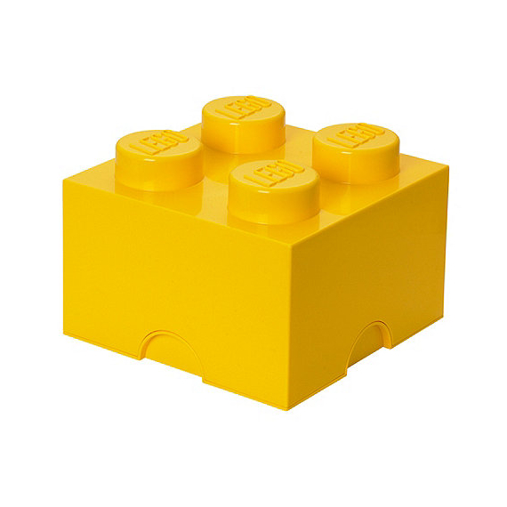 LEGO úložný box 250 x 250 x 180 mm - žlutá                    