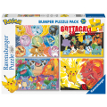 Puzzle dětské Pokémon 4x100 dílků