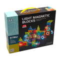 Kuličková dráha - magnetická, svítící stavebnice (75 ks)