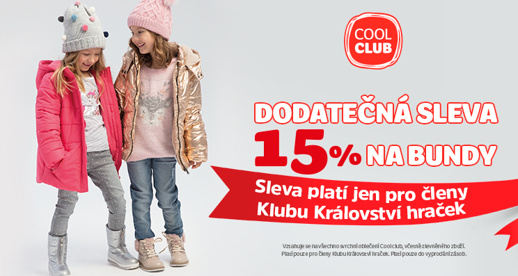 -15% dodatečná sleva na všechny BUNDY pro klubové zákazníky