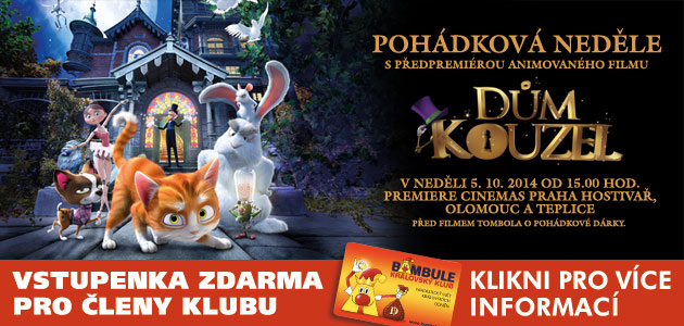 1+1 ZDARMA na film "Dům kouzel"