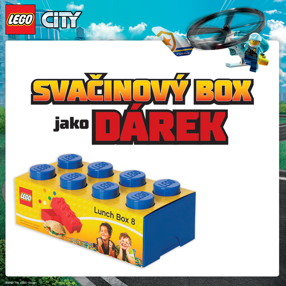 Originální svačinový box ke stavebnicím LEGO City!