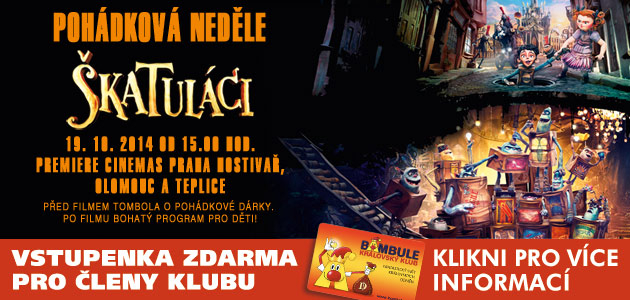 1+1 ZDARMA na film "Škatuláci"