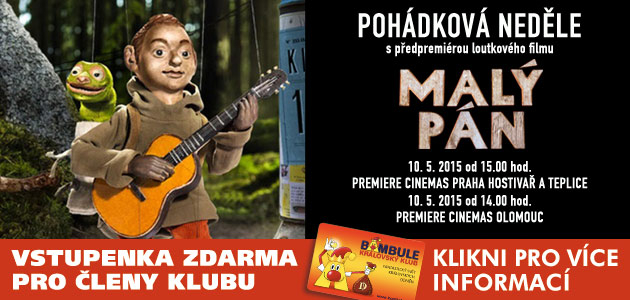 1+1 vstupenka do kina ZDARMA na film "Malý pán"