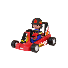                             Igráček závodník s motokárou - červená                        
