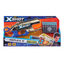                             X- SHOT Reflex 6 zlatá s 16 náboji                        