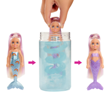                             Barbie color reveal Chelsea duhová mořská panna                        