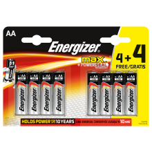                             Energizer MAX AA 4+4 zdarma                        
