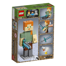                             LEGO® Minecraft 21149 velká figurka: Alex s kuřetem                        