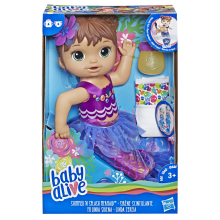                             Baby Alive Tmavovlasá mořská panna                        