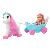                             Princezna Sparkle Girlz s kočárem a koníkem                        