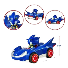                             Autíčko pull back Sonic modré                        
