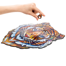                             Dřevěné puzzle Unidragon tygr velikost M (25x32cm)                        