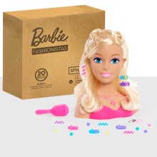                             Barbie česací hlava - blonďatá                        