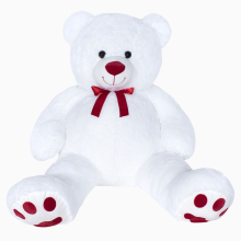                             Plyšový medvěd béžový/bílý/hnědý 120 cm                        