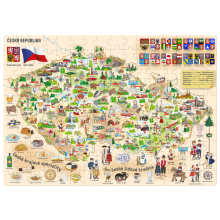                             Puzzle - Mapa České republiky 160 ks                        