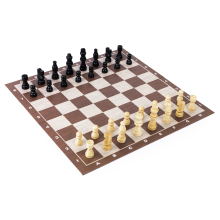                             Šachy dřevěné klasik modré                        