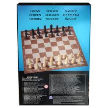                             Šachy dřevěné klasik modré                        