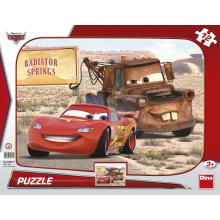                             Puzzle 12 dílků Tvary Cars: Blesk a Burák                        