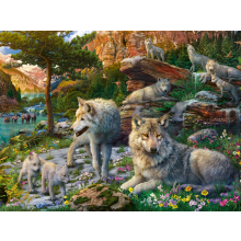                             Puzzle Jarní vlci 1500 dílků                        