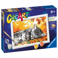                             Malování podle čísel CreArt Podzimní koťata                        