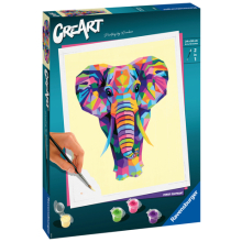                             Malování podle čísel CreArt Vtipný slon                        