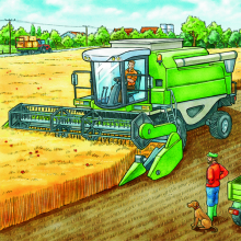                             Puzzle Velké zemědělské stroje 3x49 dílků                        