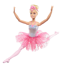                             Barbie svítící magická baletka s růžovou sukní                        