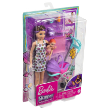                             Barbie chůva herní set - kočárek                        
