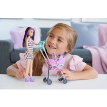                             Barbie chůva herní set - kočárek                        