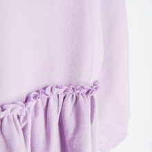                             Teplákové šaty s dlouhým rukávem- fialové                        