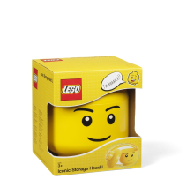                             LEGO úložná hlava (velikost L) - chlapec                        