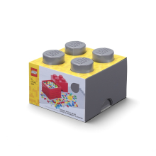                             LEGO úložný box 4 - tmavě šedá                        