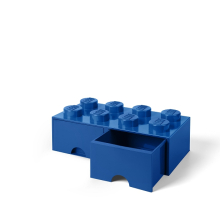                             LEGO úložný box 8 s šuplíky - modrá                        