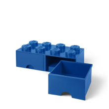                             LEGO úložný box 8 s šuplíky - modrá                        