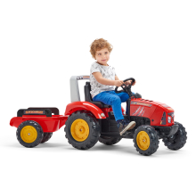                             Traktor šlapací Supercharger červený                        