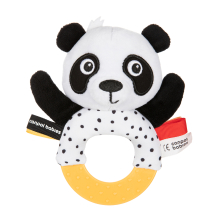                             Canpol babies Senzorická hračka panda s kousátkem a chrastít                        