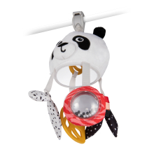                             Canpol babies Senzorická závěsná cestovní hračka panda s kli                        