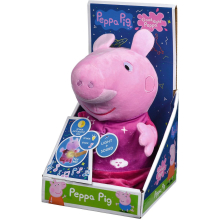                            Peppa Pig 2v1 plyšový usínáček, hrající + světlo, růžový, 25                        