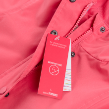                             Dívčí kabát s kapucí- růžový                        
