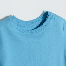                             Basic tričko s krátkým rukávem- modré                        