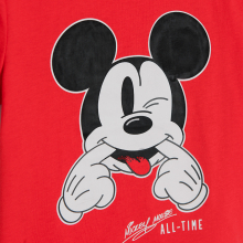                             Tričko s krátkým rukávem Mickey Mouse- červené                        