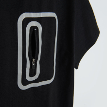                             Tričko s krátkým rukávem a reflexními prvky- černé                        