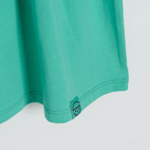                             Basic šaty s krátkým rukávem- zelené                        